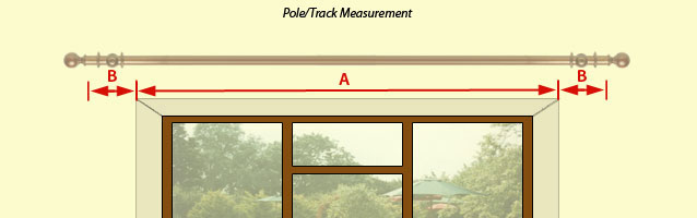 Measure for Curtains pole or Track