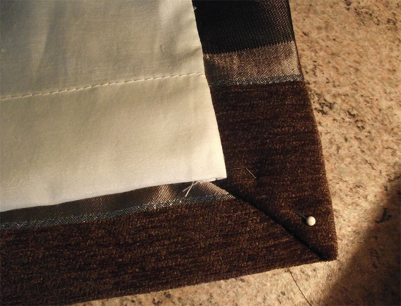 How to make lined curtains - Step 7a of our Guide to Making Curtains