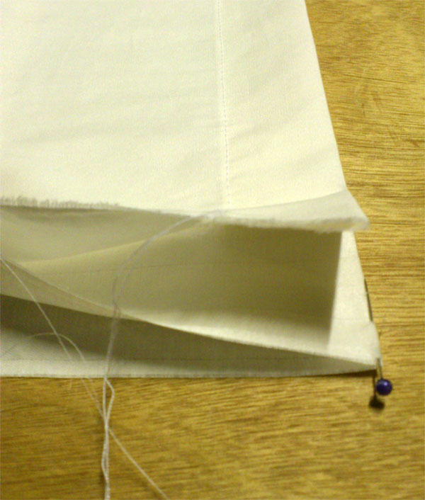 Step 8 of our Curtain making guide - Adding Curtain tape